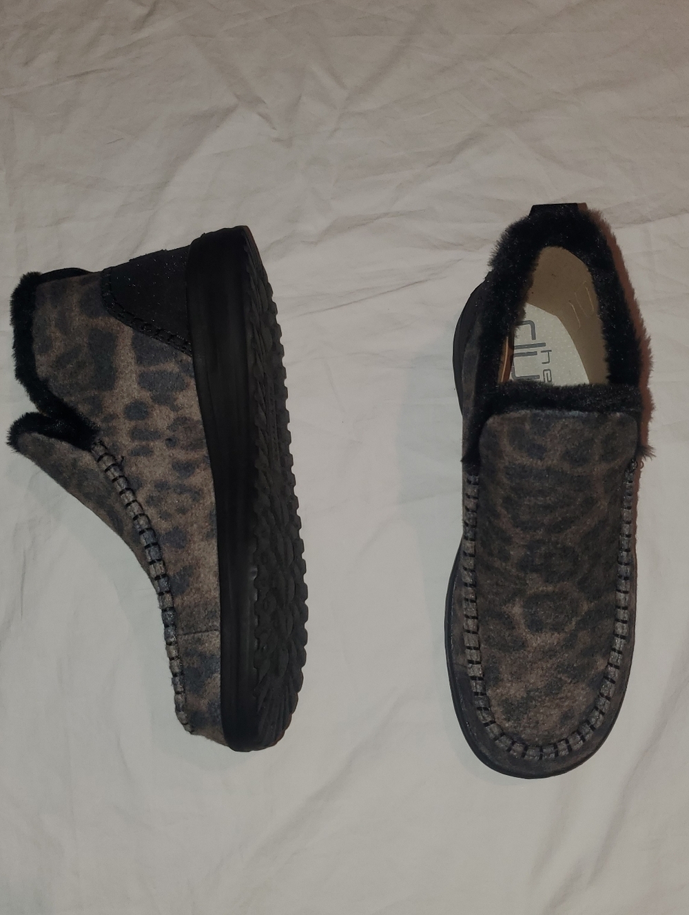 Hey Dude Denny Leo Nut Leopard print ankle boots